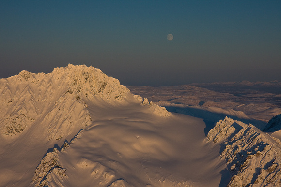 Alaska Range Moon